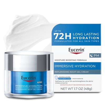 Eucerin Immersive Hydration Replenishing Night Gel Face Cream with Hyaluronic
