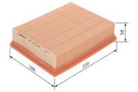 Luftfilter FÜR Opel Vectra B (J96), Opel Vectra B Cc (J96) - Bosch 1 457 433 045