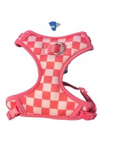 Top Paw Pink Checkered Adjustable Fashion Comfort Dog Pet Harness Sz XXS NWT