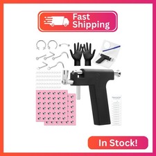 Professional Ear Piercing Gun Kit, Reusable Ear Piercing Gun Machine with Stainl