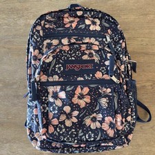 JanSport Big Student backpack-Field of Paradise Floral Print-Padded Laptop Sctn