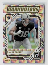 Maxx Crosby #DOM-MCY 2025 Panini Donruss Dominators Raiders