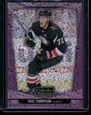 2024-25 O-Pee-Chee PLATINUM Hockey TAGE THOMPSON #4 VIOLET PIXELS SP /299