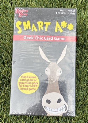 Smart  A** Geek Chic Card Game Stand Alone or Expansion Pack  NEW Sealed