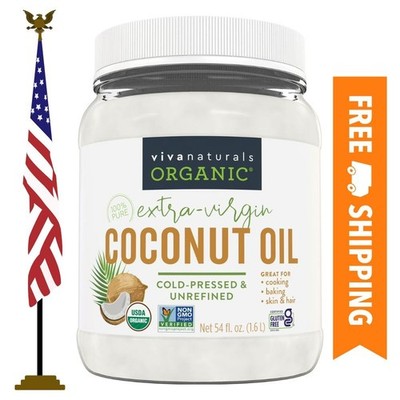 Viva Naturals Organic Extra-Virgin Coconut Oil, 54 fl oz