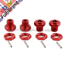 For 1/8 Arrma Outcast / Kraton 4s Aluminum 17mm Wheel Hex Hubs Hexes Nuts Pins B