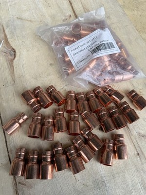 Restposten 52 x - 22 mm x 15 mm Lötringverschraubung Reduzierstück