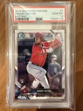 2018 BOWMAN CHROME #1 SHOHEI OHTANI ROOKIE RC Batting PSA 10 MVP