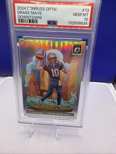 2024 Donruss Optic - Drake Maye Downtown - PSA 10 #13 🔥🔥🔥🔥 Rookie