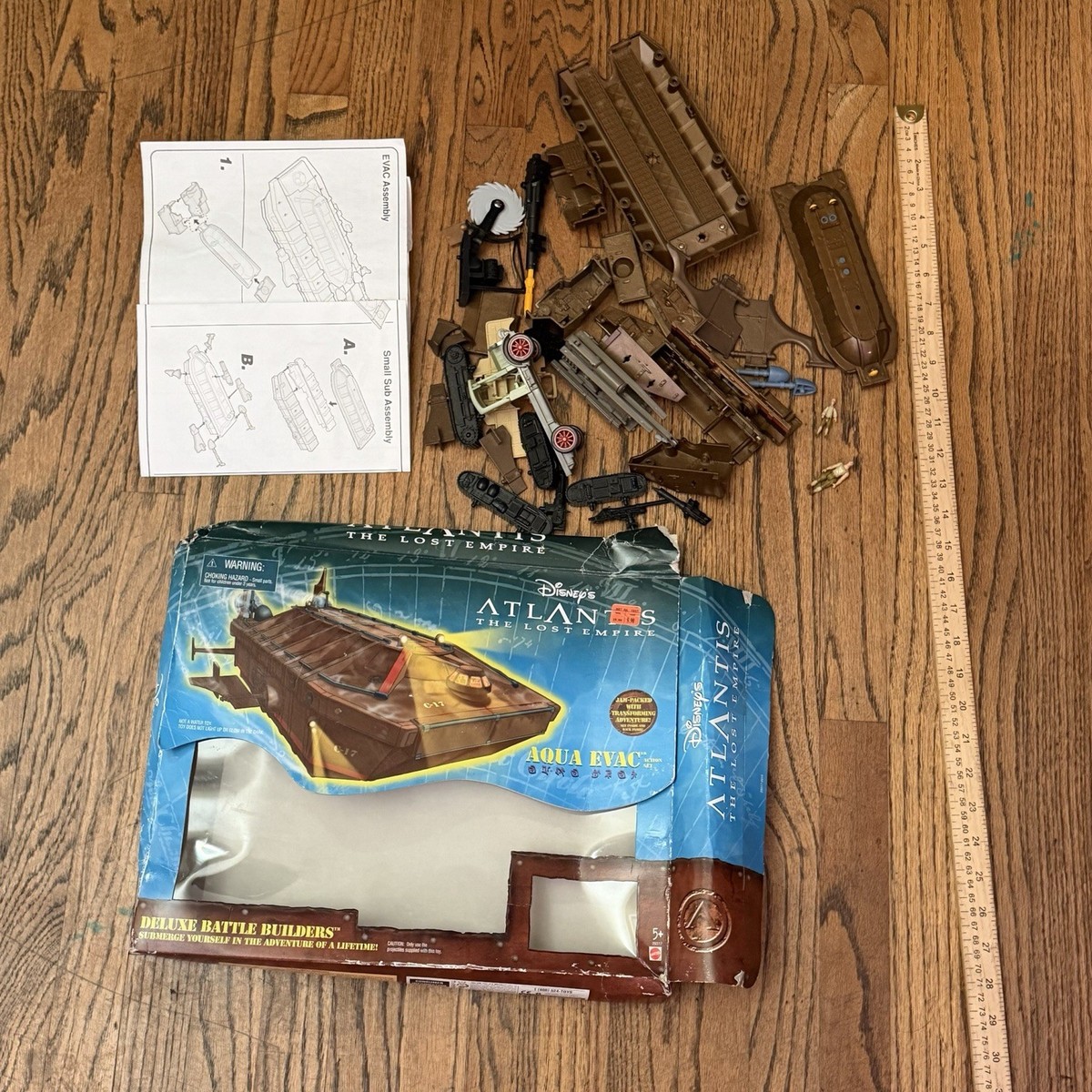 Mattel Disney Atlantis the Lost Empire AQUA EVAC Action Set 99