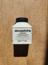 Décopatch Gesso Primer White Acrylic Paint 70g Bottle Thick Base Coat for Crafts