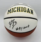 YAXEL LENDEBORG SIGNED MICHIGAN WOLVERINES BASKETBALL NATTY CHAMPS AUTOGRAPH ++