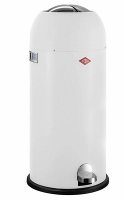 WESCO Kickmaster Maxi, Abfallsammler, 40 Liter weiß matt