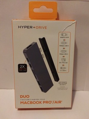 2020 Hyper Duo 7-IN-2 USB-C HUB For MacBook Pro/ Air, Hyper+Drive