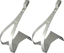 NEW MKS Duraluminum 75S Aluminum Alloy Toe Clips Large NOS