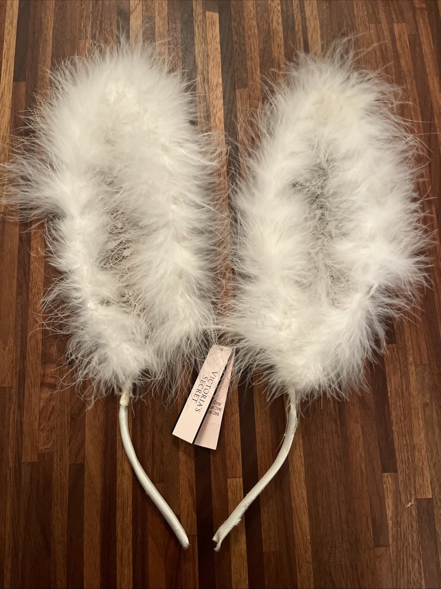 Victoria Secret Bunny Ears Headband White Lace Costume Sexy  display picture 3