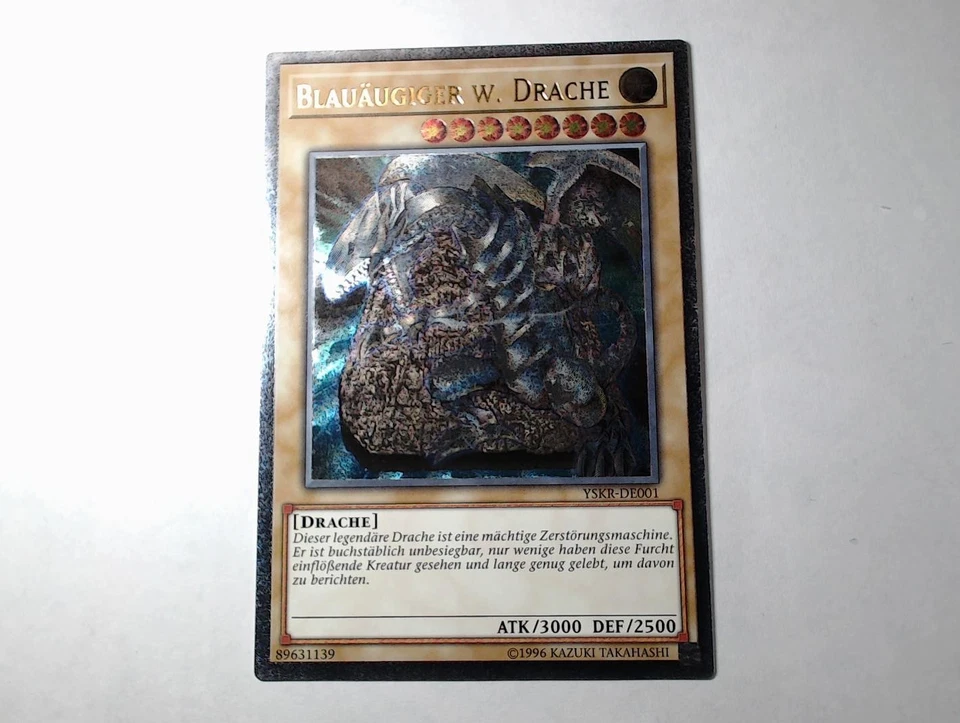 Yugioh BLAUÄUGIGER W. DRACHE , yskr-de001 Ultimate Rare deutsch Near Mint - Bild 2 von 4