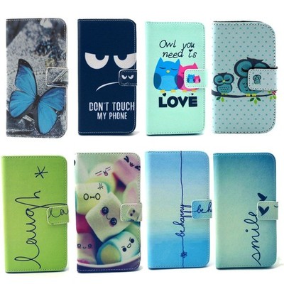 Handy Hülle Samsung HTC LG Apple Case Cover Bookstyle Etuis Schutz Tasche Wallet