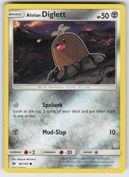Alolan Diglett 86/149 Sun & Moon Base Set Common