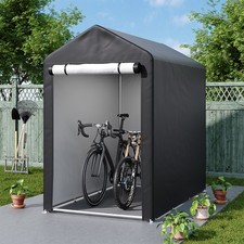 4x6FT Garden Shed Storage Shelter Bicycle Tent Bike Log Store Equipment Cover UK