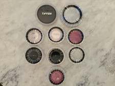 Vintage Collection of Premium Tiffen Lens Filters   Excellent Condition Lot of 9
