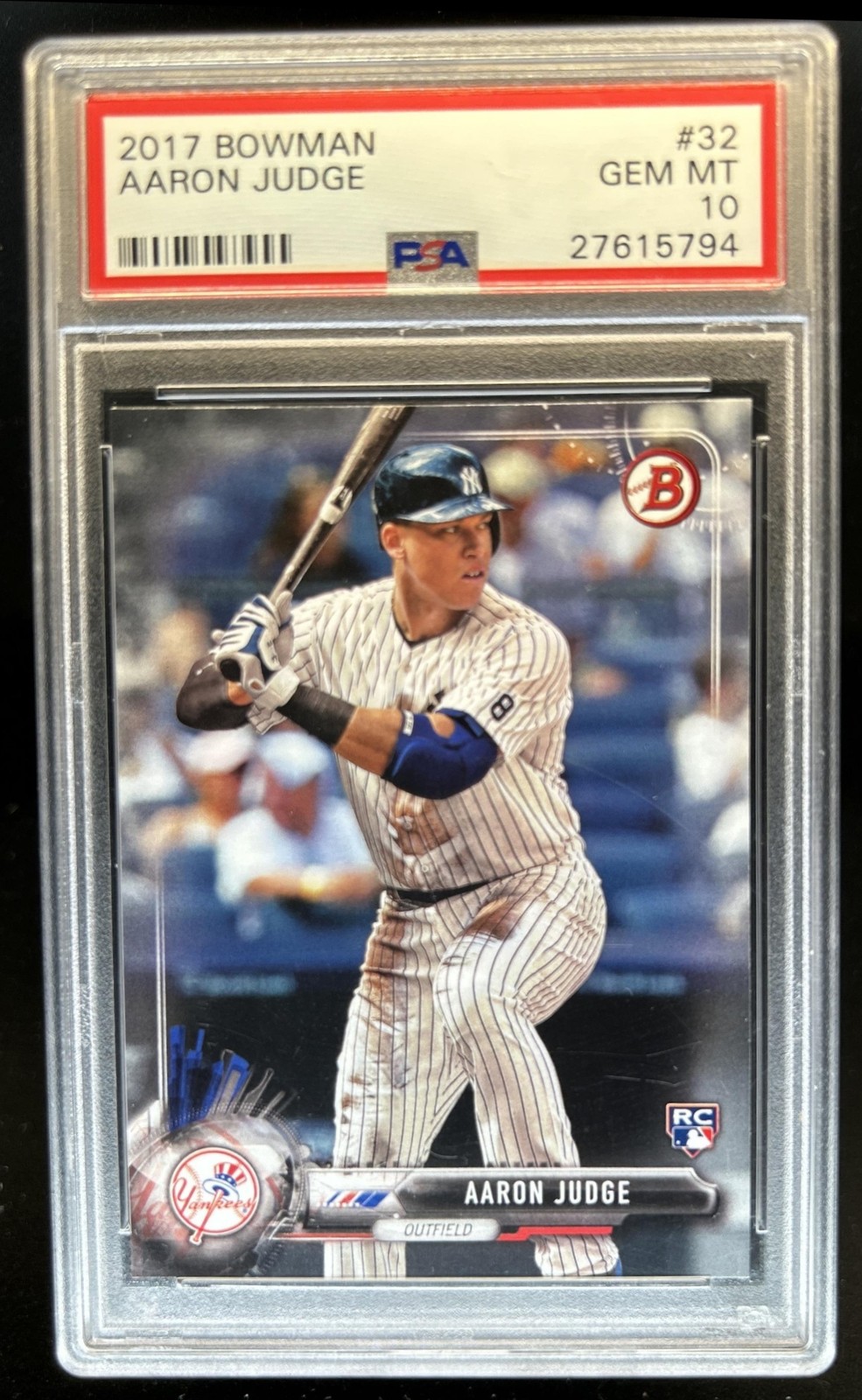 2017 Bowman Aaron Judge RC Rookie #32 New York Yankees PSA 10 GEM MINT