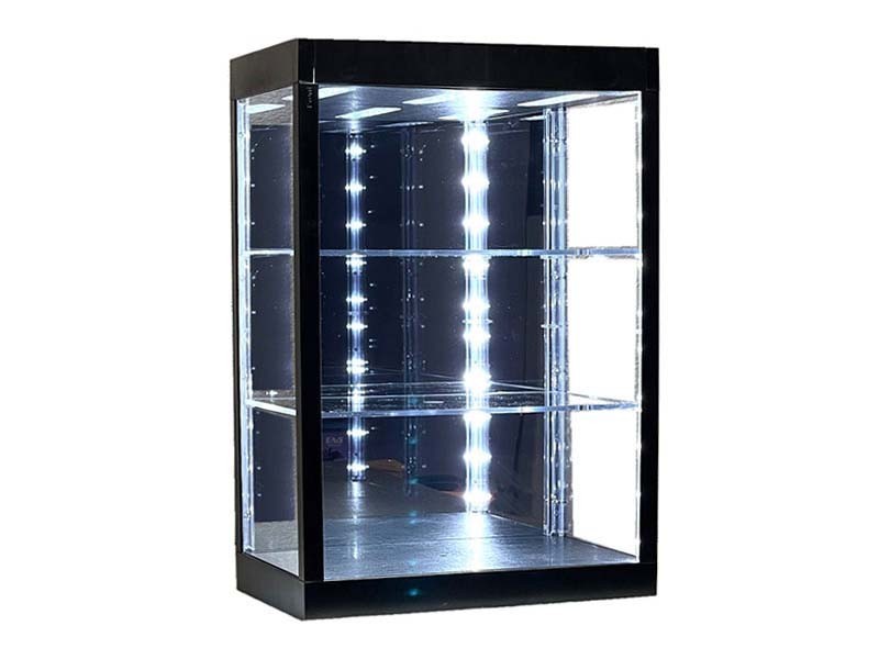 3-Tier Collectible USB Powered LED Display Case w/ Top & Fro