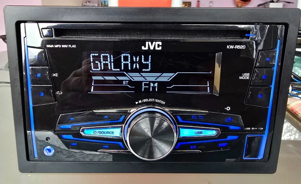 📻 JVC KW-R520 2-DIN Autoradio – voll funktionsfähig – mit ISO-Kabel, Einbaurahm - Bild 2 von 4