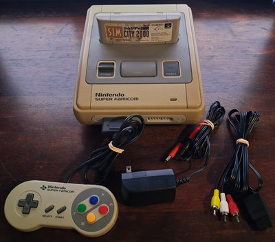 Super Famicom Console Nintendo Japan - Tested + Controller, Game, Power, Video