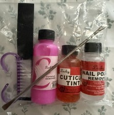 Manicure Set : Cuticle Remover, Acetone, , Brush, Pusher Nail File
