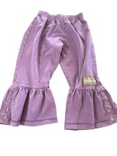 Matilda Jane Girls Big Ruffle Amethyst Pants In Purple SZ 2 See Note