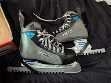 Nike Bauer Supreme 11 Ice Hockey Skate Size UK 5 Grey/Black Fasteel