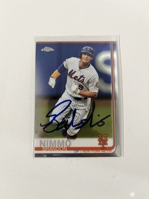 2019 Topps Chrome - Brandon Nimmo #8 IP Auto