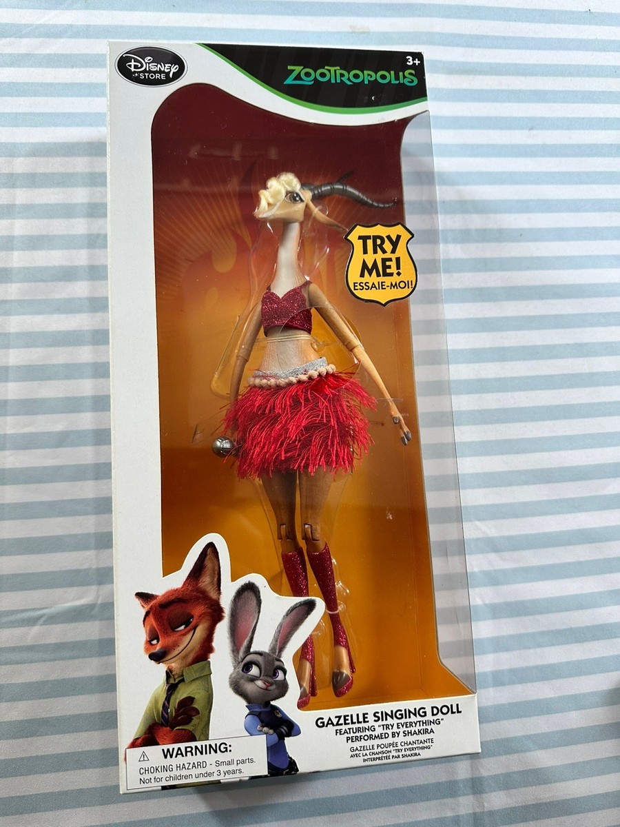 Disney Zootopia / Zootropolis Gazelle Singing Doll Disney Store