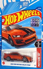 Hot Wheels 2025 Factory Set Mustang 60th 2020 Ford Mustang Shelby GT500 Orange