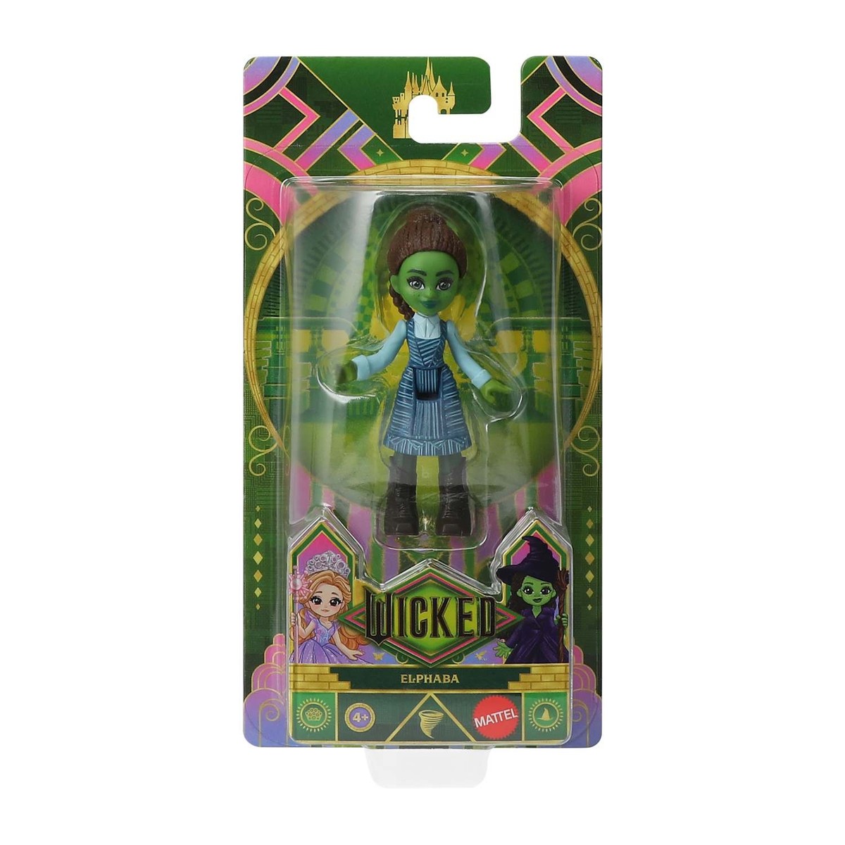 Wicked Full Set 5 Mattel Mini Figures- Elphaba, Glinda, Fiyero