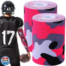 Jenaai 2 Roll Football Turf Tape 33ft Extra Wide Athletic Waterproof Sport Ul