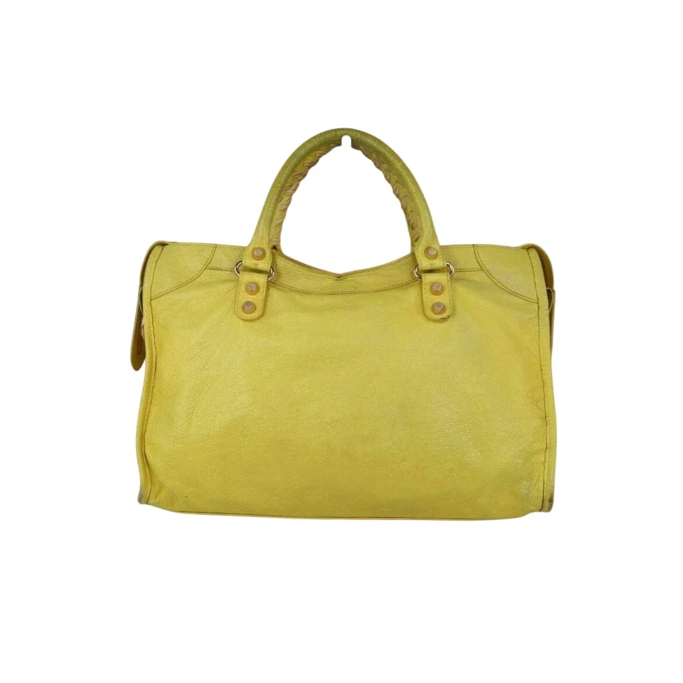 Bolso de Mano Balenciaga City con Espejo Amarillo Foto 4 de 4
