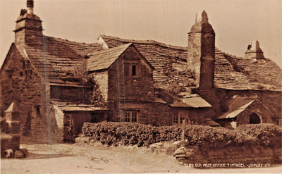 Tintagel Cornwall England~Altes Postamt~Richter Foto-Postkarte