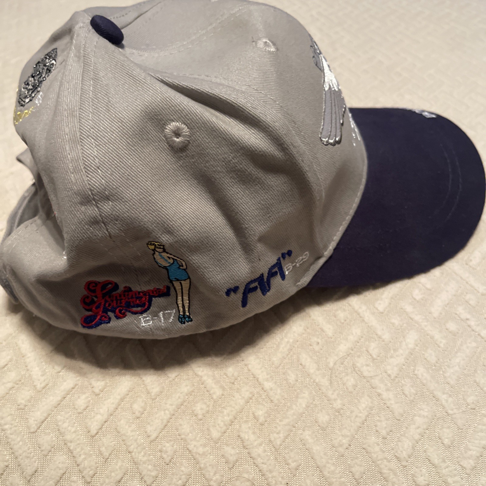 Air Force Ghost Squadron Hat Hook Loop Snapback B… - image 3