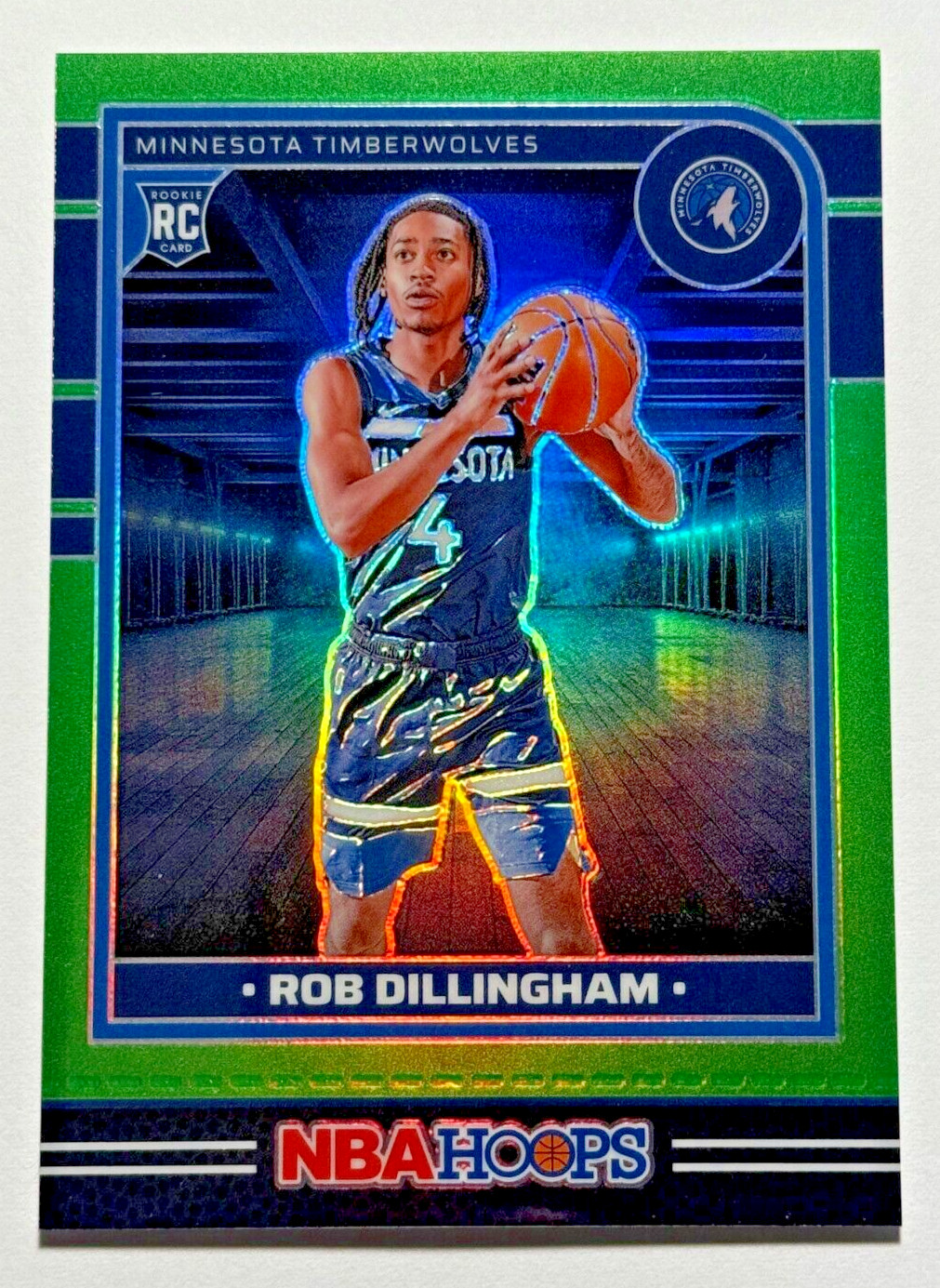 2024-25 Panini NBA Hoops #238 ROB DILLINGHAM RC Light Green Prizms Premium /149