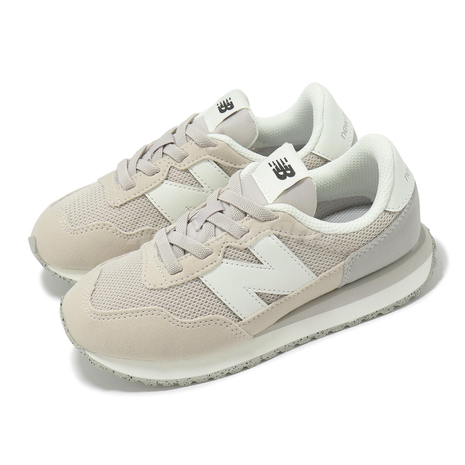 New Balance 237 Wide NB Бежево-серая повседневная обувь для детей дошкольного возраста PH237LGG-W