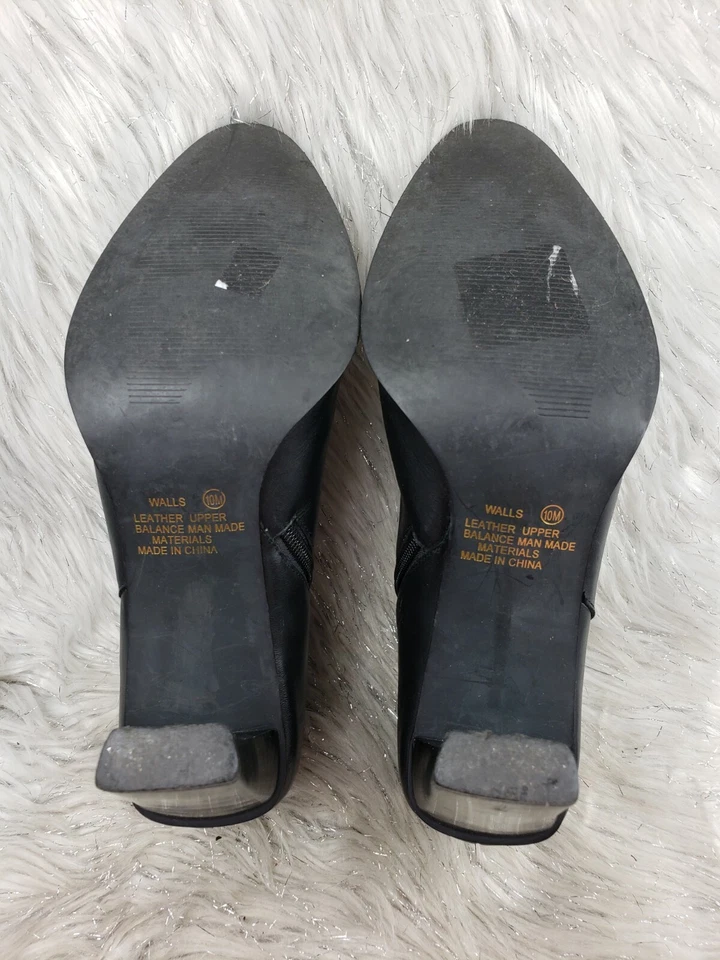 Botines Tacones GLORIA VANDERBILT Cuero Negro Talla 10 Foto 4 de 4