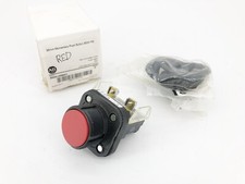 New Allen-Bradley 800H-AR6D1 Ser. F Red Flush Head Momentary Pushbutton 30mm