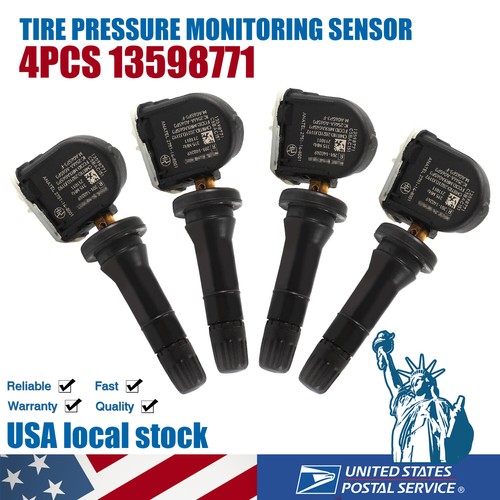 4-Pack TPMS Tire Pressure Monitoring Sensors – 315MHz, Fits Chevy GMC Buick (13598772)