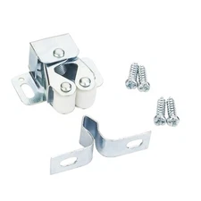 Zinc Cabinet Door Double Roller Catch & Strike Furniture Kitchen Closet Latch