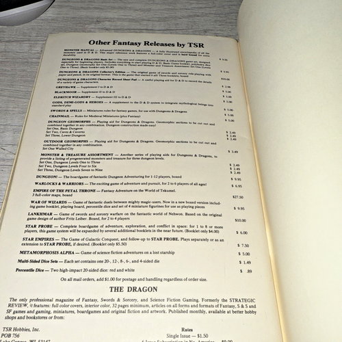 AD&D 1976 1st Ed Eldritch Wizardry Supplement III Ancient & Powerful Magic VTG - Picture 10 of 10