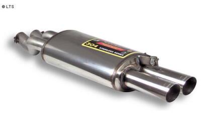 Supersprint Edelstahl Sportauspuff 2x70mm rund BMW E30 M3 2.3i-2.5i bis Bj.92