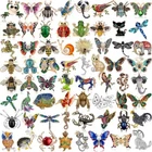 Butterfly Animal Pearl Crystal Brooch Pin Women Jewelry Wedding Bridal Wholesale