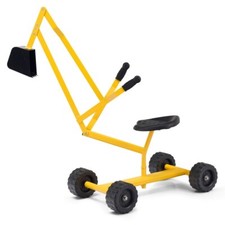 Heavy Duty Steel Frame Kids Ride-on Sand Digger Digging Scooper Excavator Toy